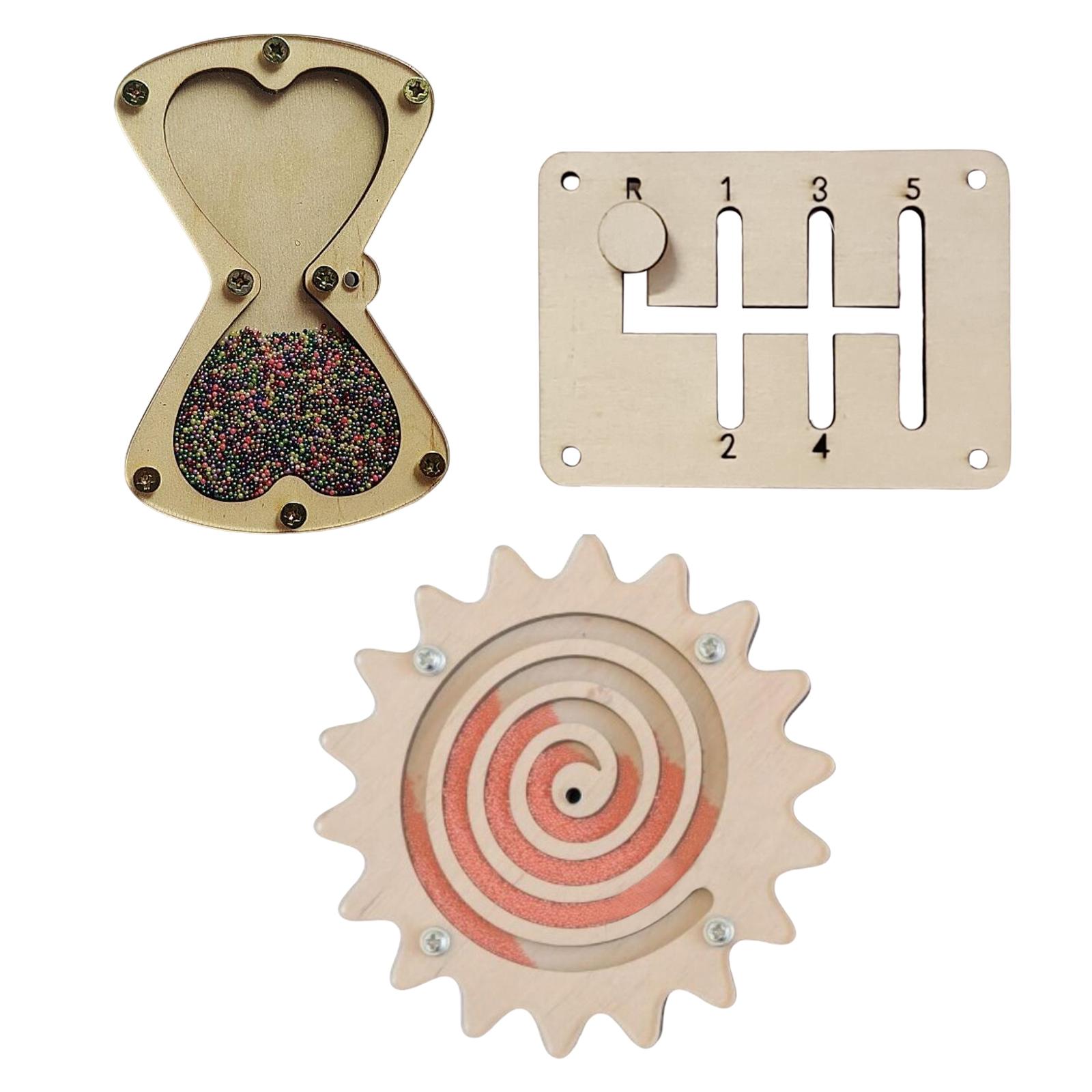 ชุดอุปกรณ์เสริมสำหรับกระดานกิจ - Montessori Wooden Busy Board Toddler บทวิจารณ์และราคา