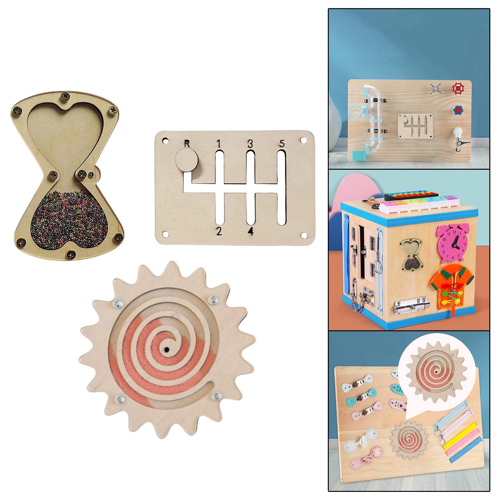 ชุดอุปกรณ์เสริมสำหรับกระดานกิจ - Montessori Wooden Busy Board Toddler บทวิจารณ์และราคา