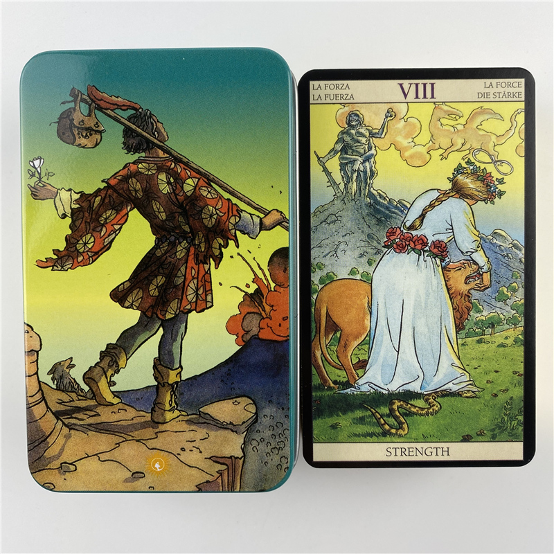 กล่องโลหะ Gilded Edition Back  - Tarot Cards Deck With Guidebook บทวิจารณ์และราคา