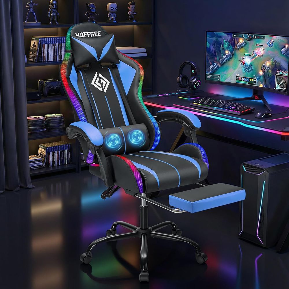 เก้าอี้เกมมิ่ง LED พร้อมไฟ RGB - Video Games บทวิจารณ์และราคา