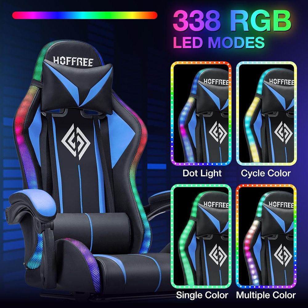 เก้าอี้เกมมิ่ง LED พร้อมไฟ RGB - Video Games บทวิจารณ์และราคา